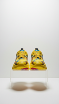 Flash yellow graffiti chunky sneakers