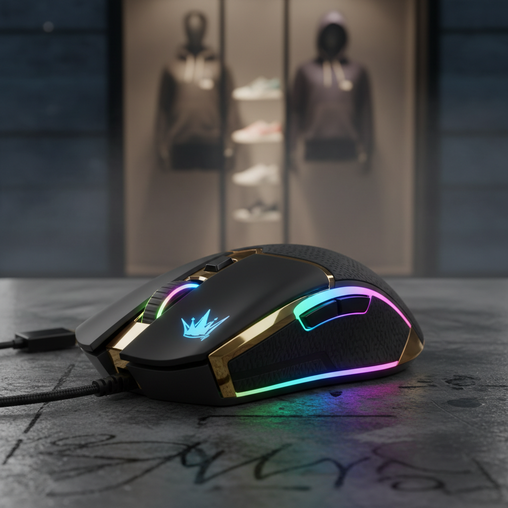 RGB Gaming Mouse with colorful lighting