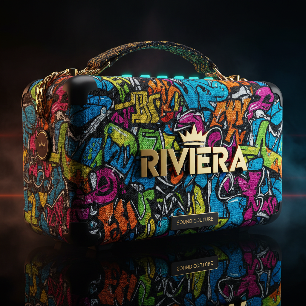 Portable Bluetooth Speaker with bold colorful design