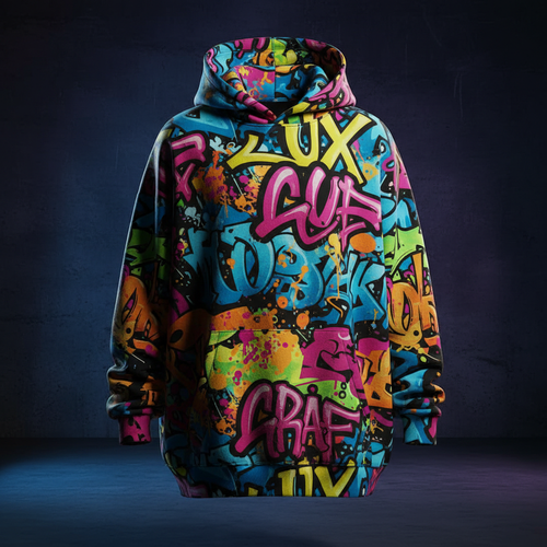 Bold Graphic Hoodie with vibrant streetwear print